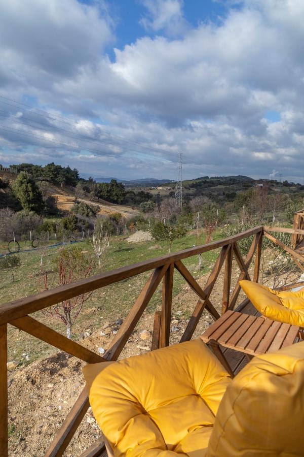 Gaia Bungalows Foça Bagian luar foto